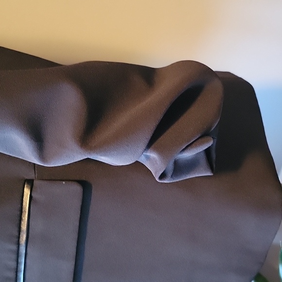 Laundry by Shelli Segal Faux Leather Trimmed Blazer - Picture 5 of 8